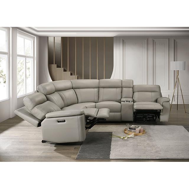  Furniture of America Oliverus FM69009TP-SECT-PM Power Sectional IMAGE 3