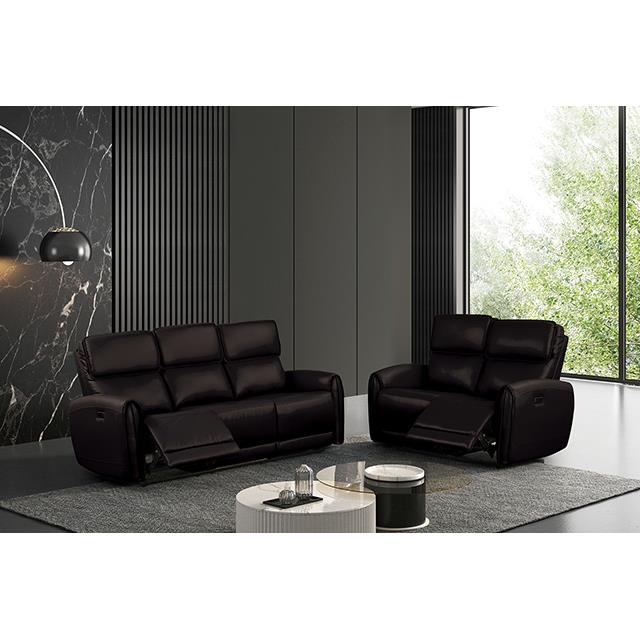  Furniture of America Schlieren FM6012BK-LV-PM Power Loveseat IMAGE 1