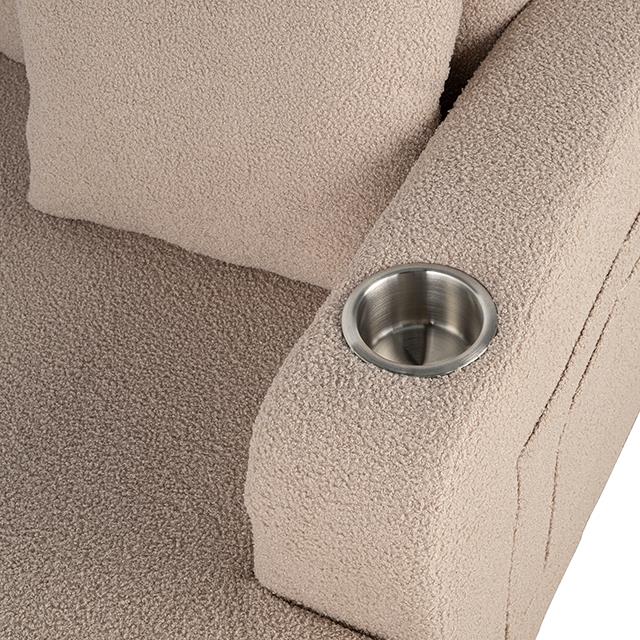  Furniture of America Cinderford SL6936BG-LV-PK Loveseat IMAGE 4