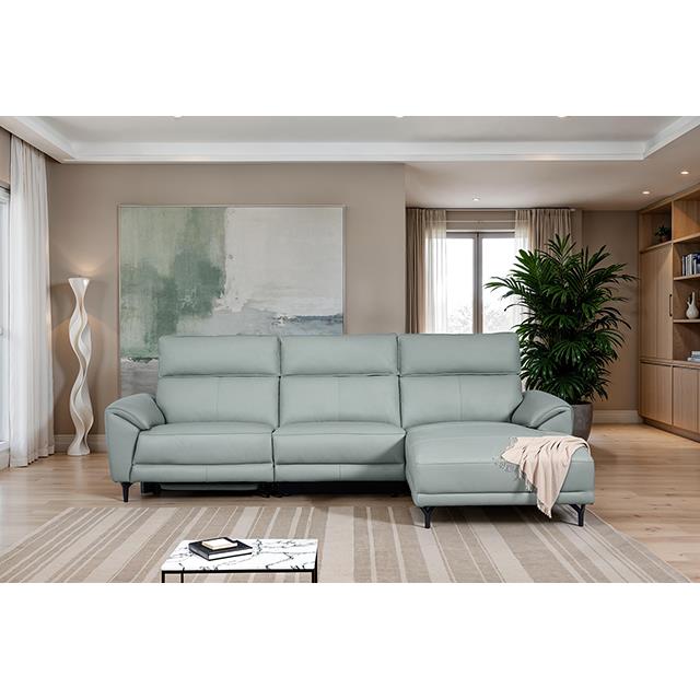  Furniture of America Theola CM9937PB-SECT-PM-R Power Sectional, IMAGE 1