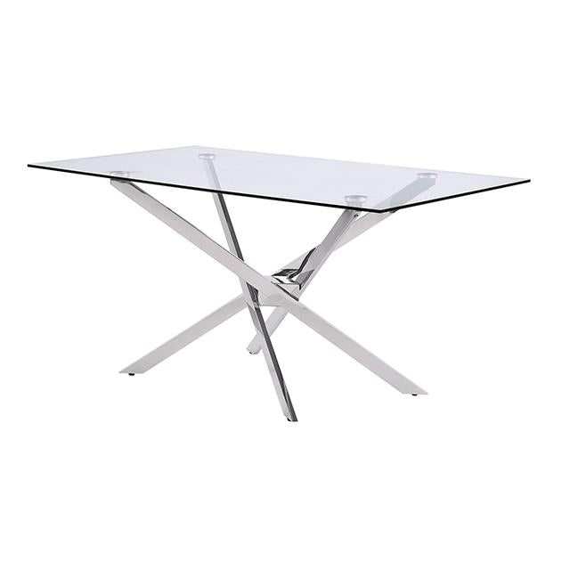 Furniture of America Silveria FM37001SV-T-7PC 7 Pc Dining Table Set IMAGE 2