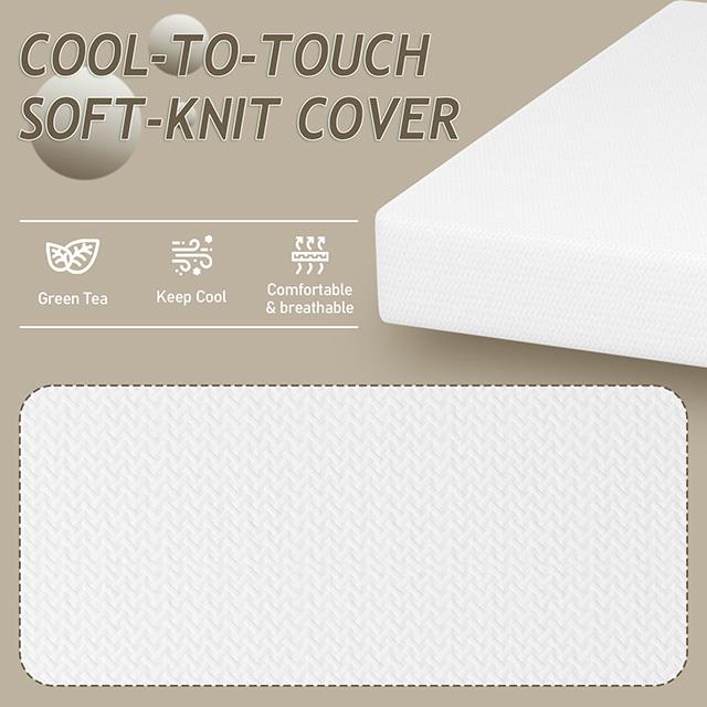  Furniture of America Forsythia DM710-EK 10" King Green Tea Gel Memory Foam IMAGE 4