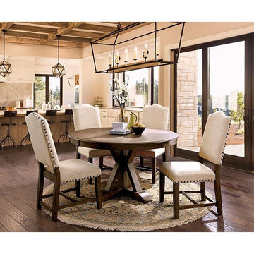 Furniture of America Julia CM3014RT-5PC 5 Pc Dining Table Set IMAGE 1