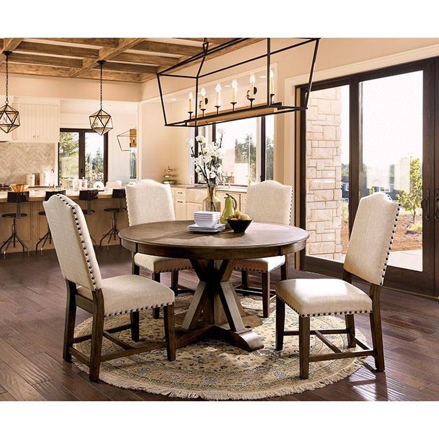  Furniture of America Julia CM3014RT-5PC 5 Pc Dining Table Set IMAGE 1