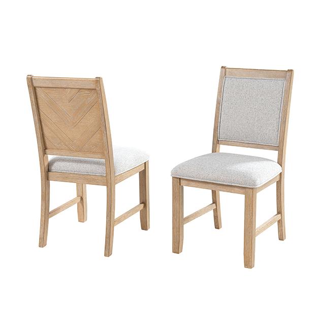  Furniture of America Casoria FM34008NT-SC-2PK Set Of 2 Side Chair IMAGE 1