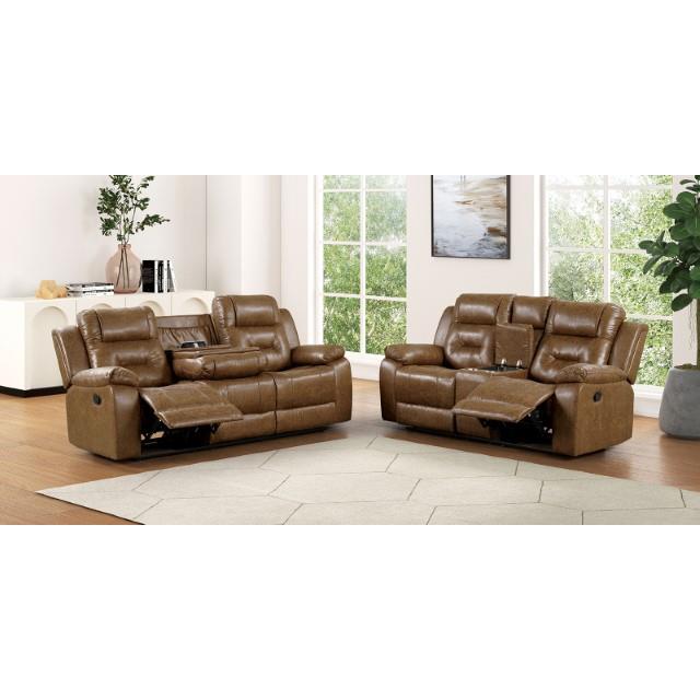  Furniture of America Ezekius FM6011BR-CH-M Manual Recliner IMAGE 1