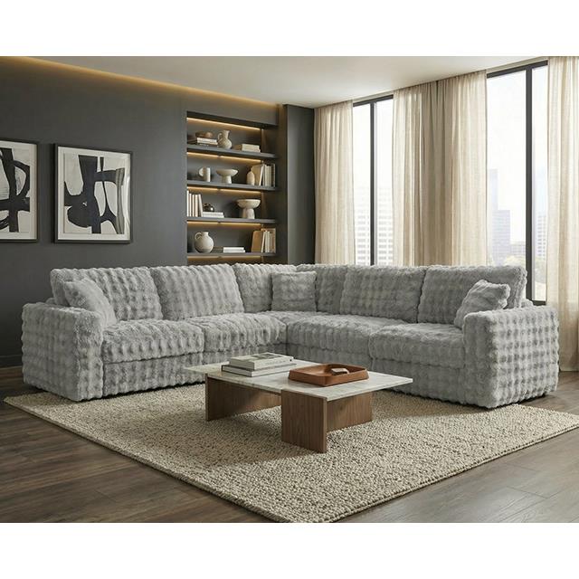 Furniture of America Mckenna FM67011SV-SECT Modular Sectional IMAGE 1