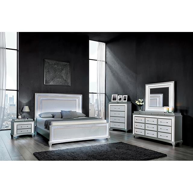  Furniture of America Galea FM74006SV-N Nightstand IMAGE 2