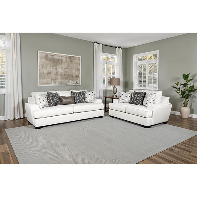  Furniture of America Hyde Park SM1254-LV Loveseat with Pillows IMAGE 1