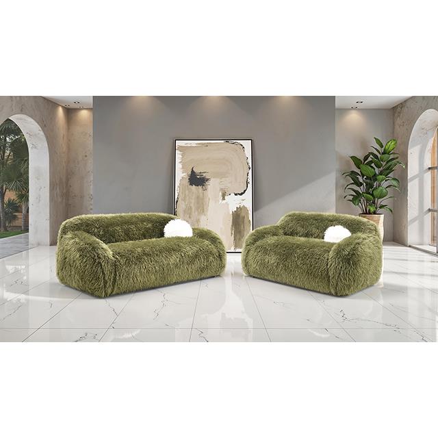  Furniture of America Darwen FM64006GR-LV Loveseat IMAGE 1