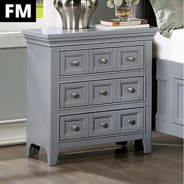  Furniture of America Castlile FM7413GY-N Night Stand IMAGE 1
