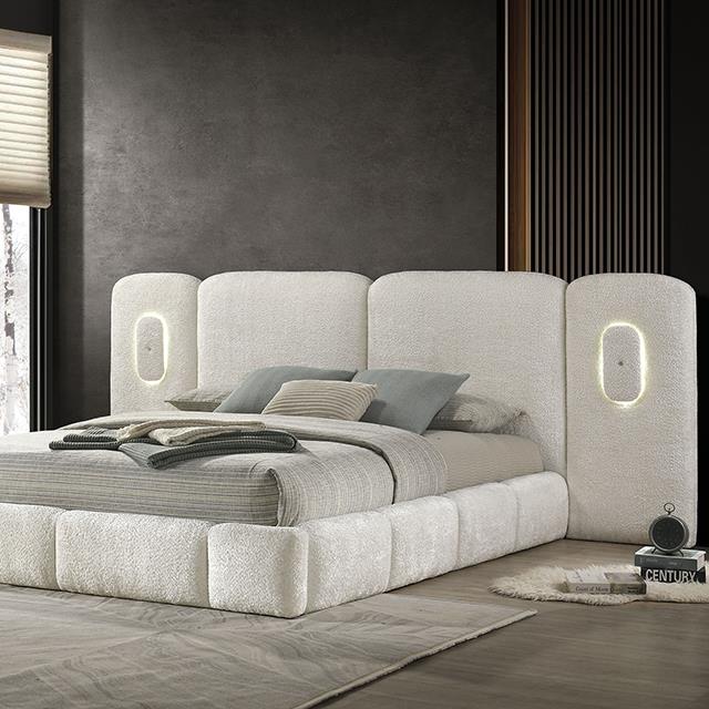  Furniture of America Newhaven FM72024IV-EK-BED King Bed IMAGE 1