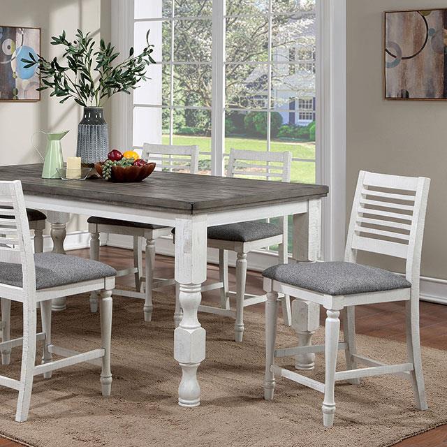  Furniture of America Calabria FOA3908PT-7PC 7 Pc Counter Height Table Set IMAGE 5