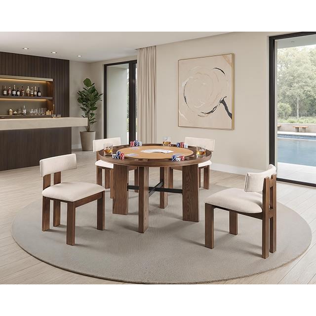  Furniture of America Gaetani FM-GM701BR-T Dining Table IMAGE 1