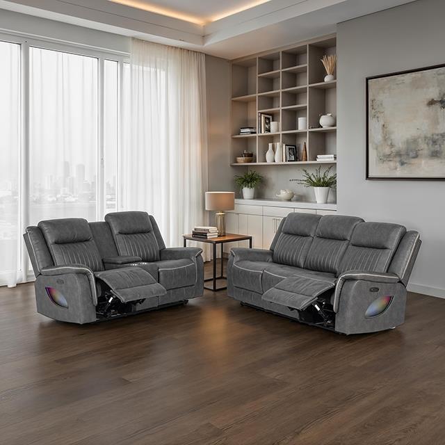  Furniture of America Arturus NX6061DG-LV-PM Power Loveseat IMAGE 2