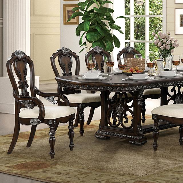  Furniture of America Promenade FM31002DB-T-7PC 7 Pc Dining Table Set IMAGE 9