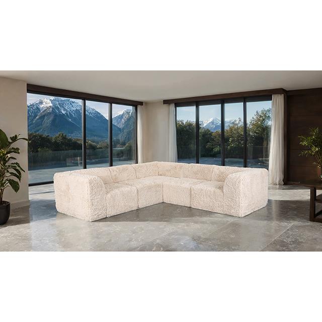  Furniture of America Nappi FM62102BG-SECT-C L-Sectional IMAGE 1