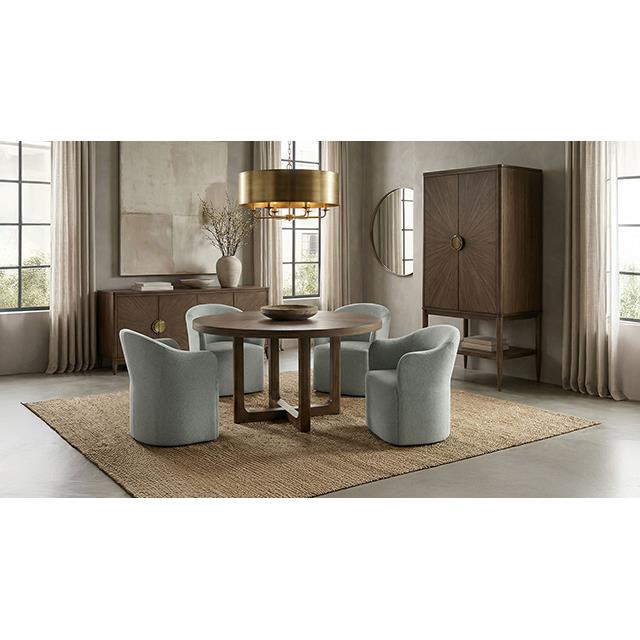  Furniture of America Clarksburg FM39018WN-RT-5PC04LG 5 Pc Dining Table Set IMAGE 1