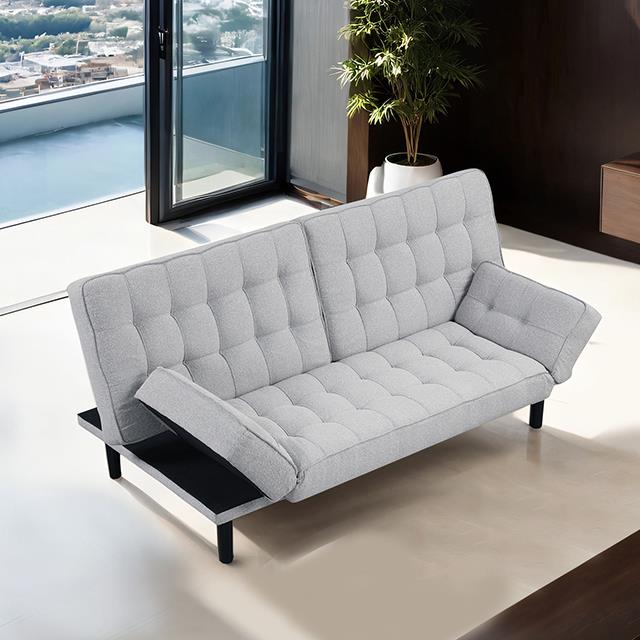  Furniture of America Bellevue FM2801LG Futon Sofa IMAGE 1