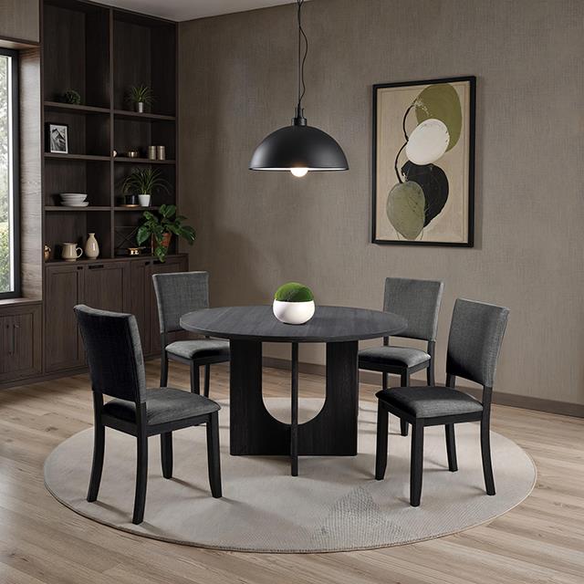  Furniture of America Oberto SL3406DG-SC-4PK Upholstered Side Chair IMAGE 1