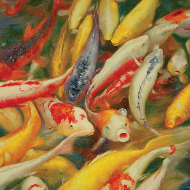  Furniture of America Koi AP-B28 Printed Canvas Painting IMAGE 1