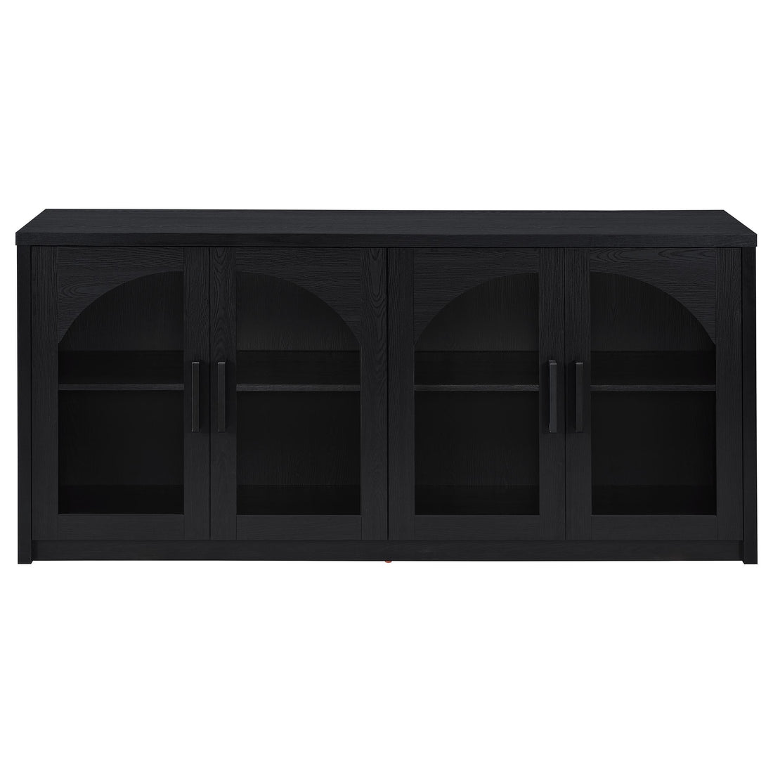  Coaster Furniture Riva 103895 4-door Dining Sideboard Buffet Storage Credenza - Black IMAGE 1