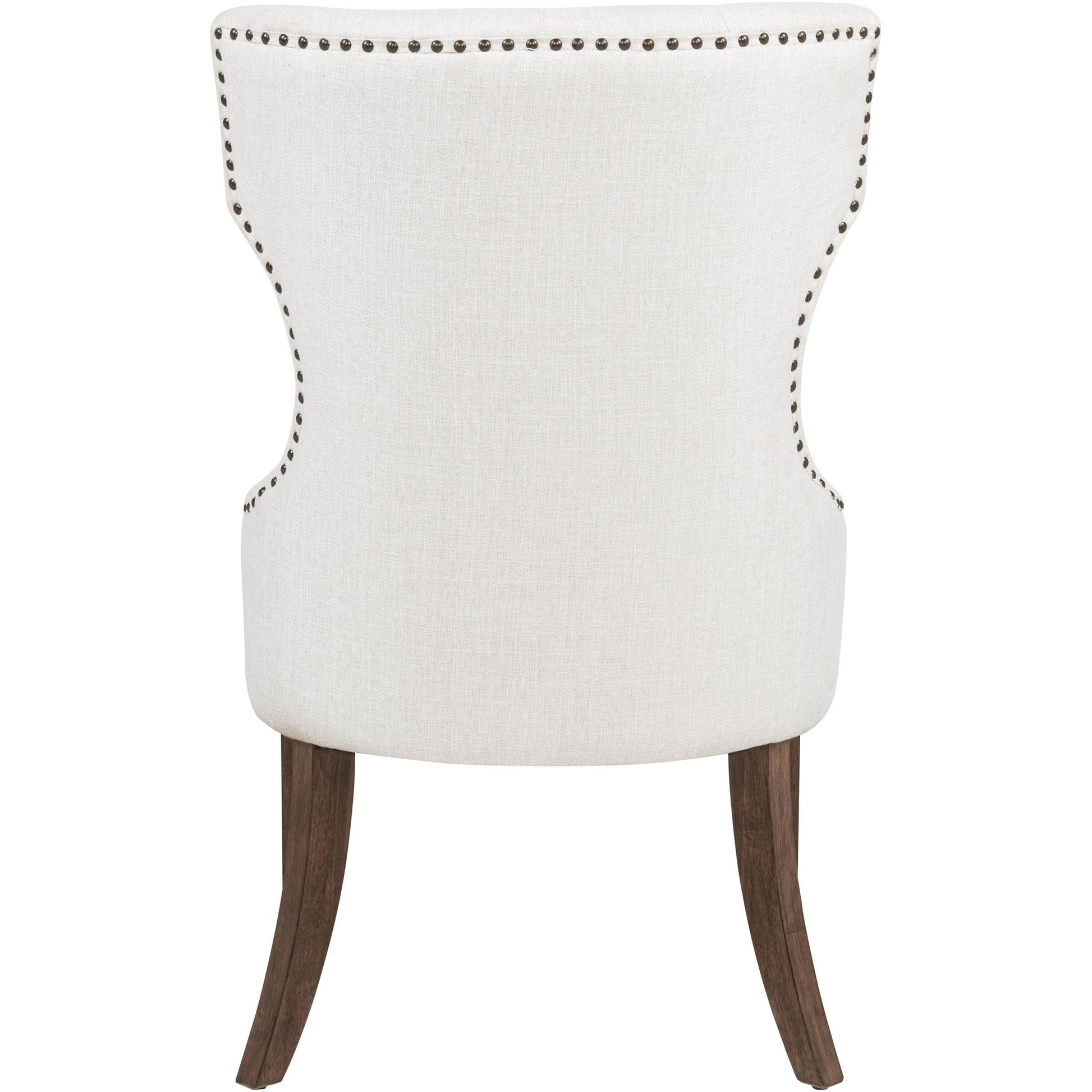  Coaster Furniture Baney 104507DOK Fabric Upholstered Dining Side Chair - Cream/Dark Oak IMAGE 7
