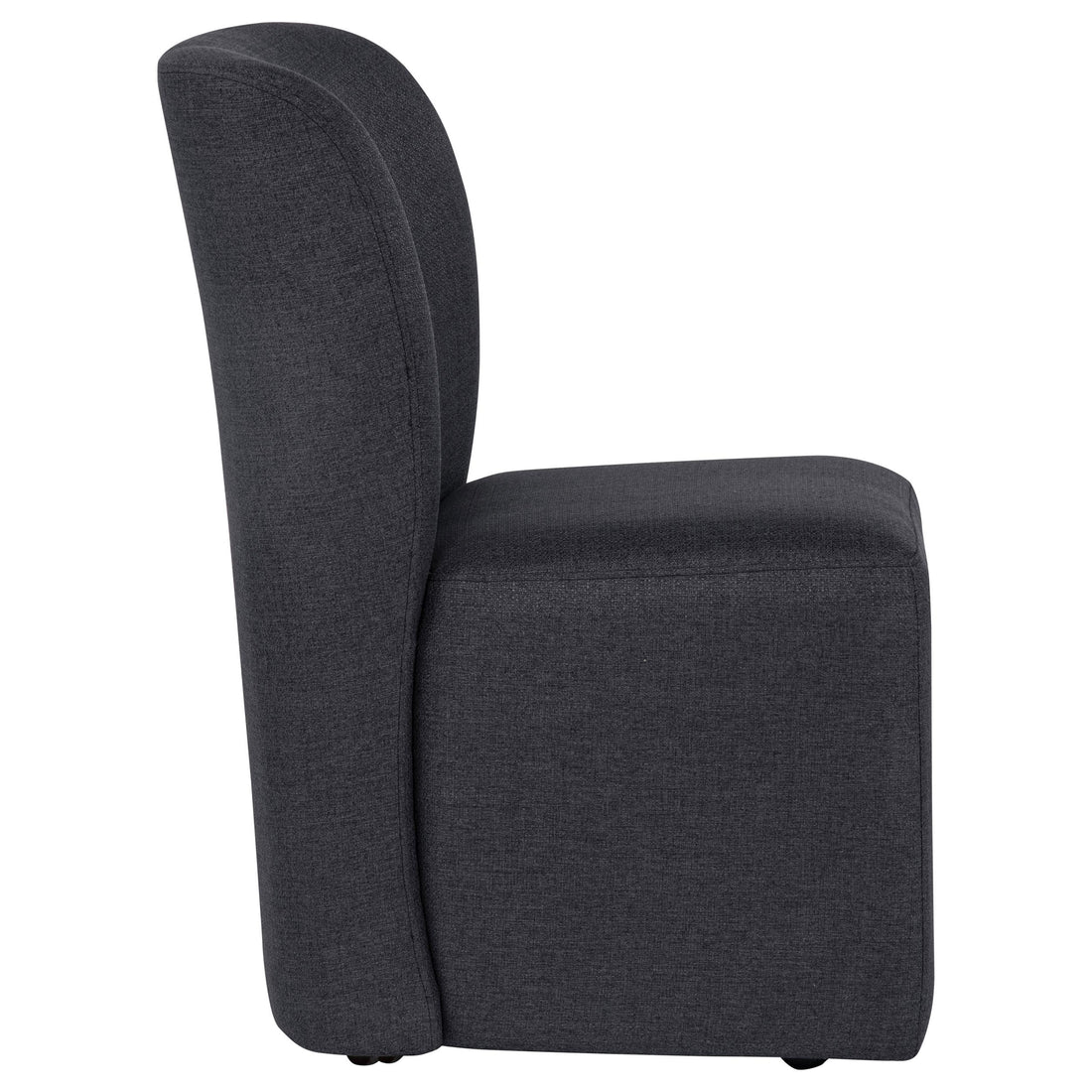  Coaster Furniture Jaelynn 107052CHAR Set of 2 Upholstered Parsons Dining Side Chair - Charcoal IMAGE 1