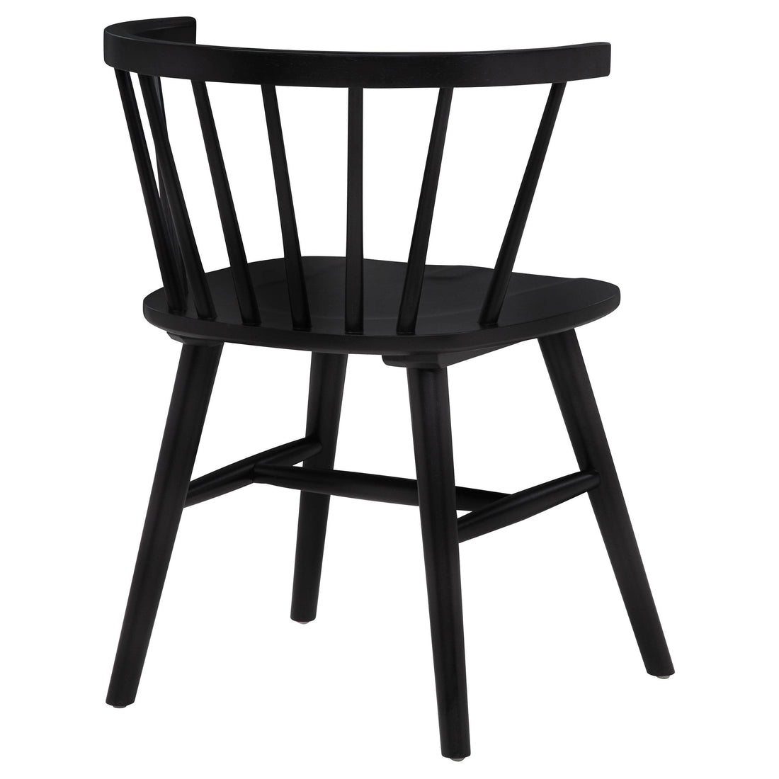  Coaster Furniture Jeffries 107202BLK Set of 2 Windsor Wood Dining Side Chair - Black IMAGE 1