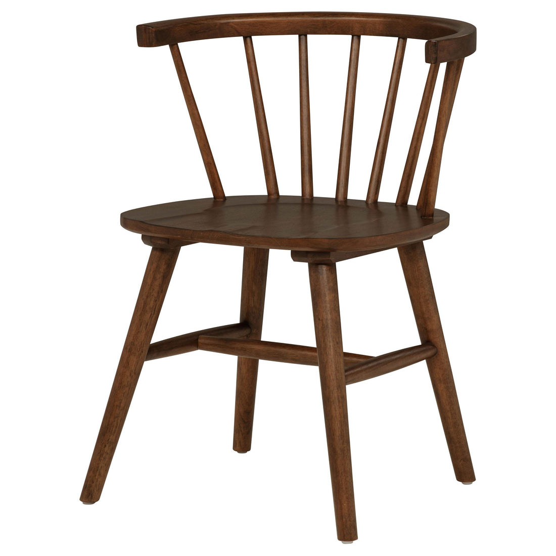  Coaster Furniture Jeffries 107202WAL Set of 2 Windsor Wood Dining Side Chair - Walnut IMAGE 1