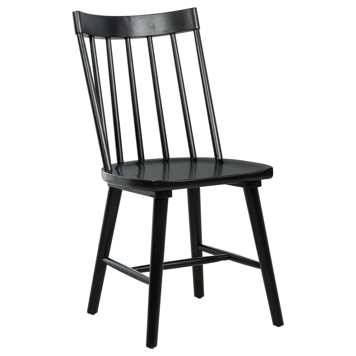  Coaster Furniture Middleton 108546BLK Set of 2 Solid Wood Dining Side Chair - Black IMAGE 6