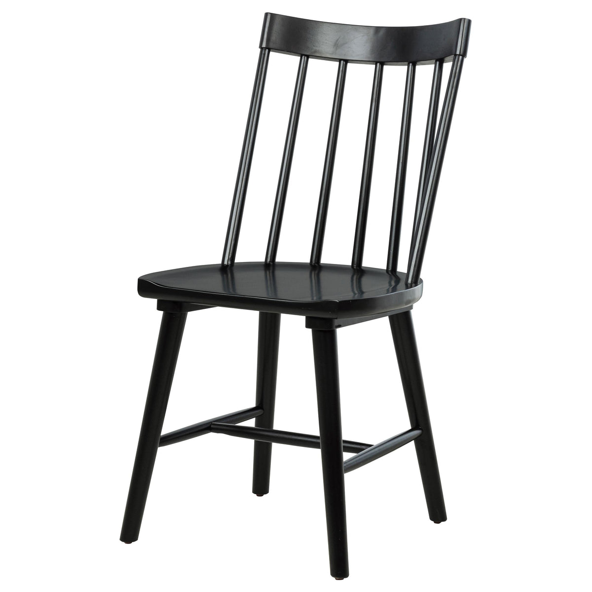  Coaster Furniture Middleton 108546BLK Set of 2 Solid Wood Dining Side Chair - Black IMAGE 8