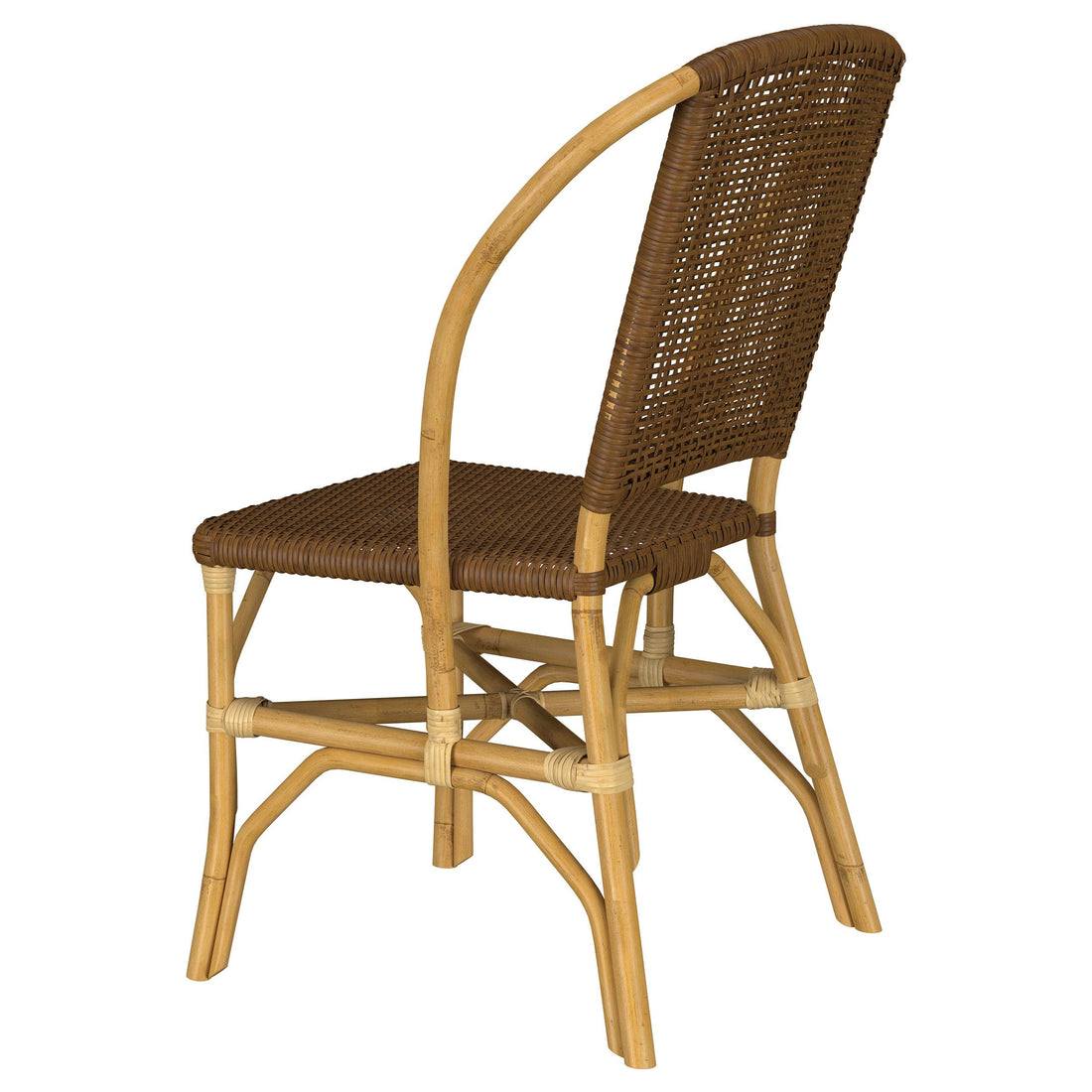  Coaster Furniture Lexley 109122 Set of 2 Woven Rattan Dining Side Chair - Brown IMAGE 1