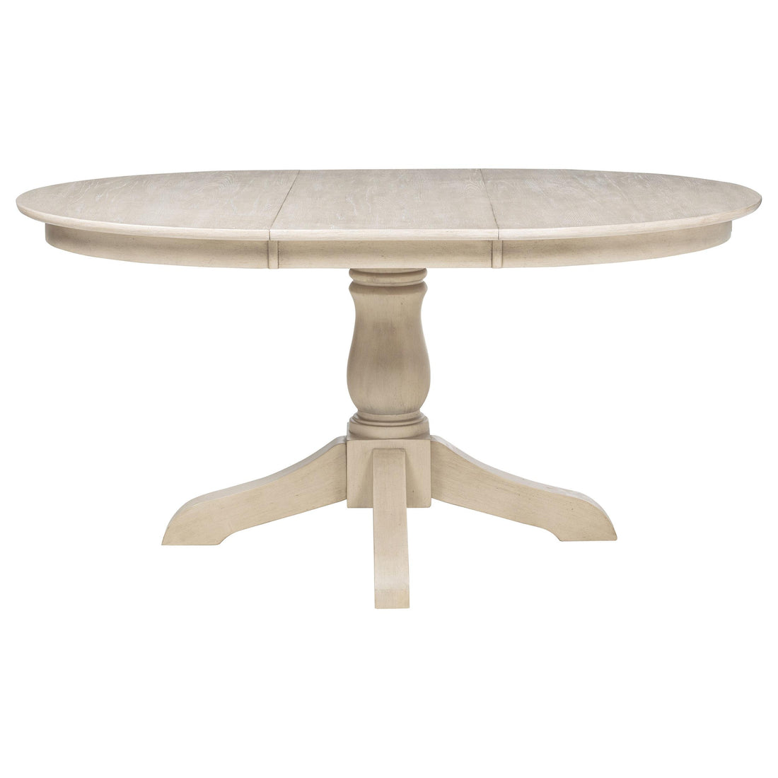  Coaster Furniture Orrison 121261 Oval 62-inch Wood Extension Leaf Dining Table - Linen IMAGE 1