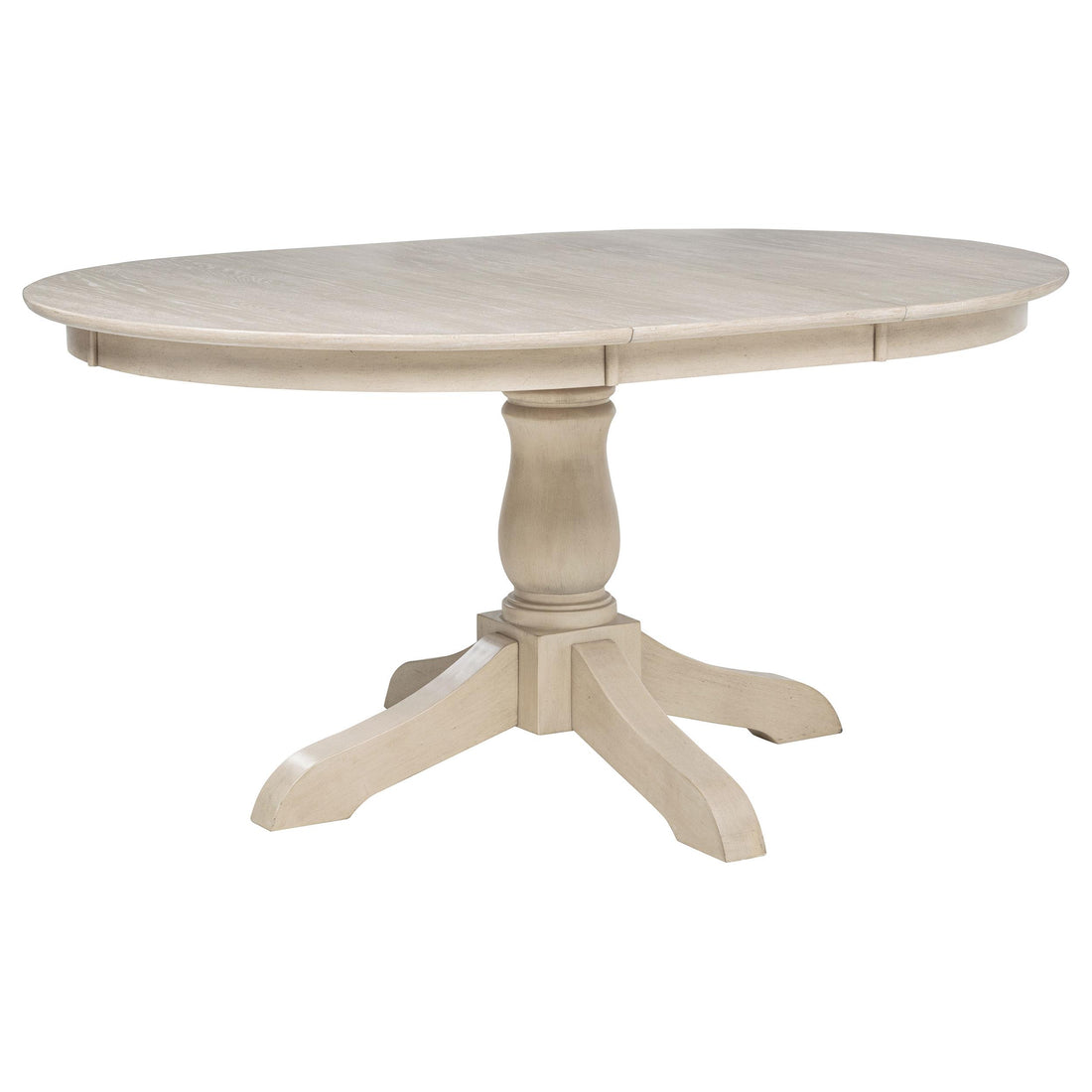  Coaster Furniture Orrison 121261 Oval 62-inch Wood Extension Leaf Dining Table - Linen IMAGE 1