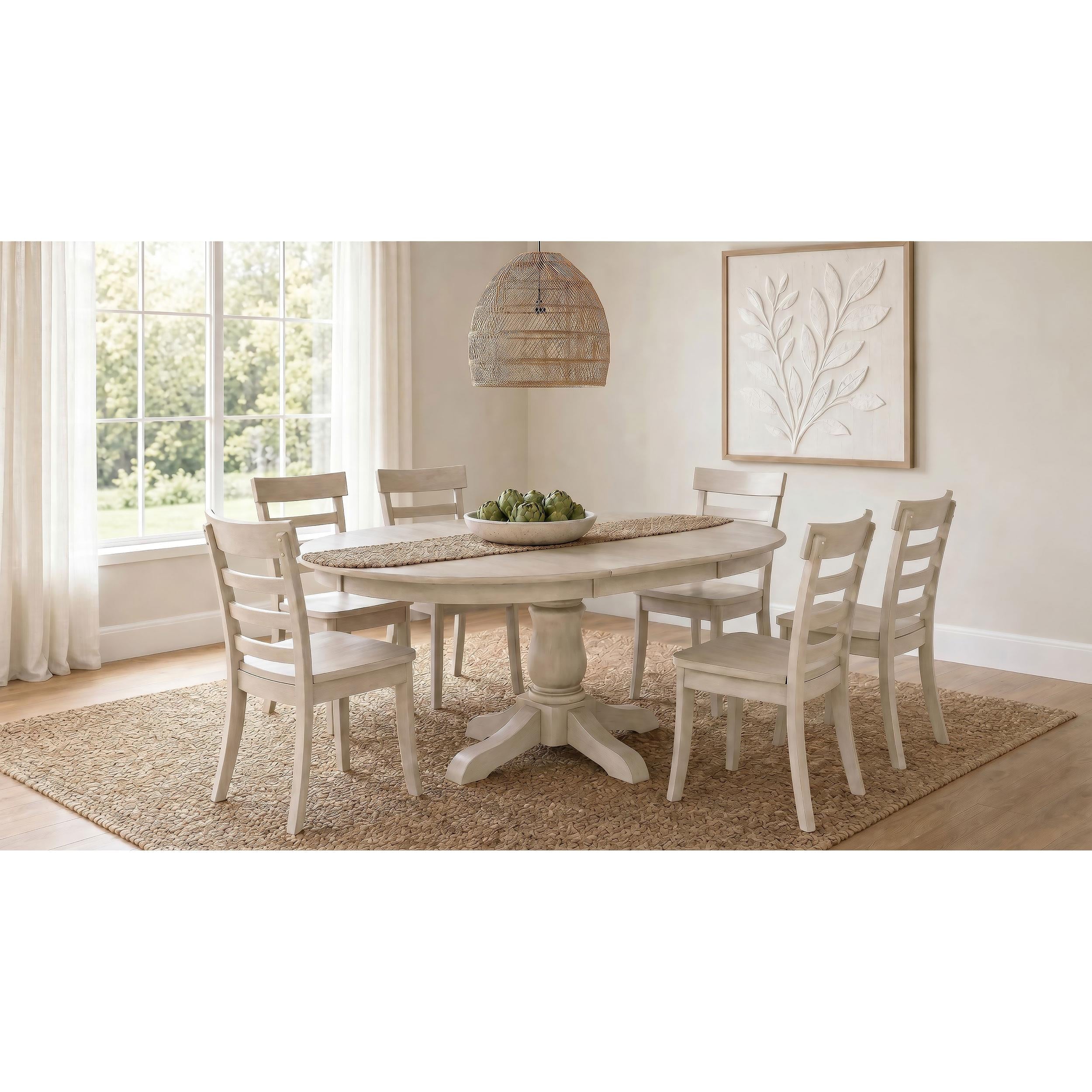  Coaster Furniture Orrison 121262 Set of 2 Ladder Back Dining Side Chair - Linen IMAGE 11