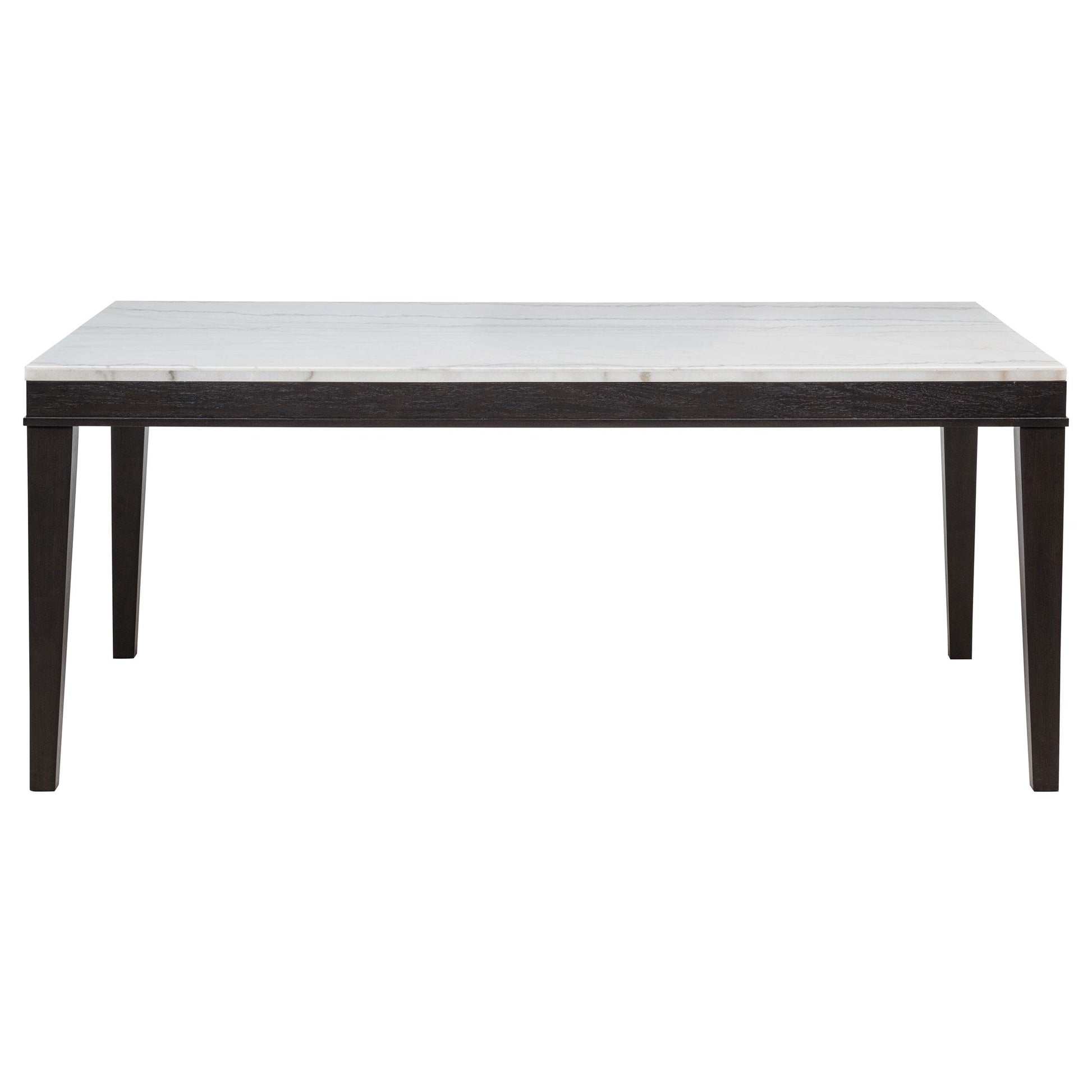  Coaster Furniture Averill 121291 72-inch Rectangular White Marble Top Dining Table - Coffee Bean IMAGE 6