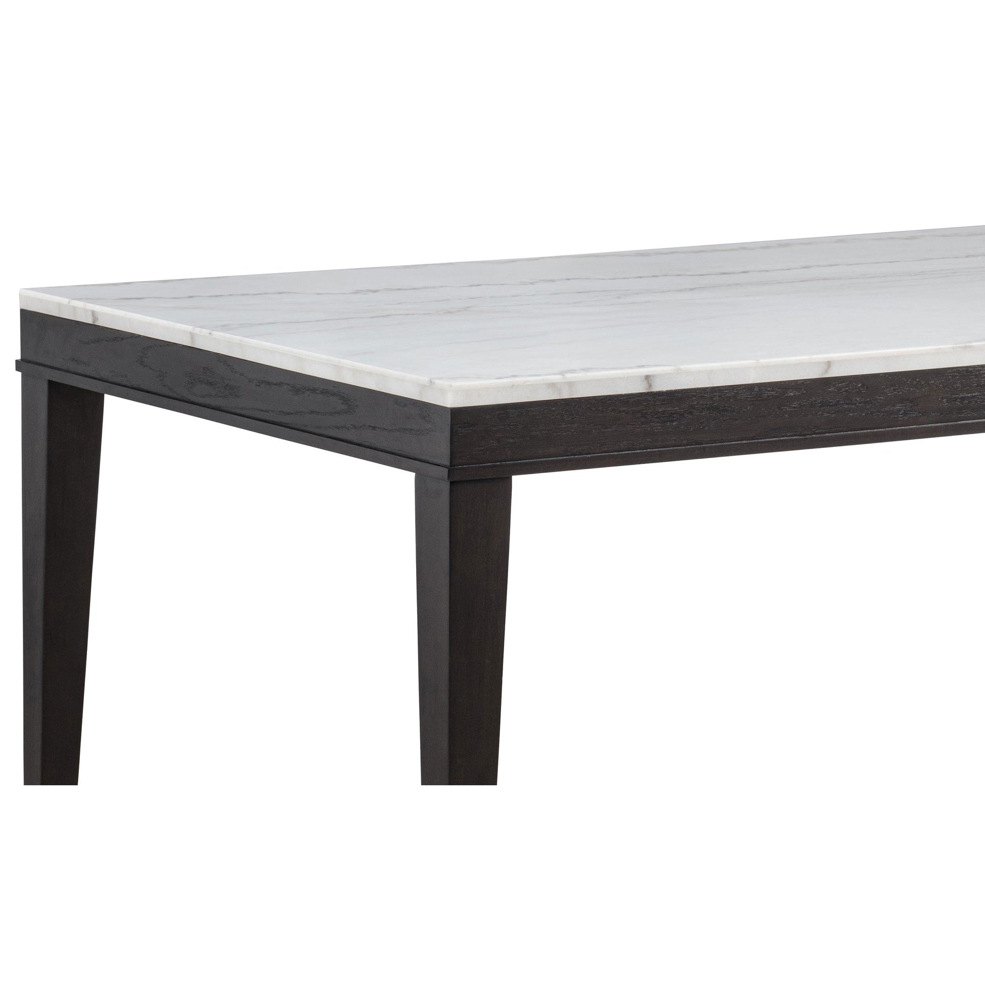  Coaster Furniture Averill 121291 72-inch Rectangular White Marble Top Dining Table - Coffee Bean IMAGE 7
