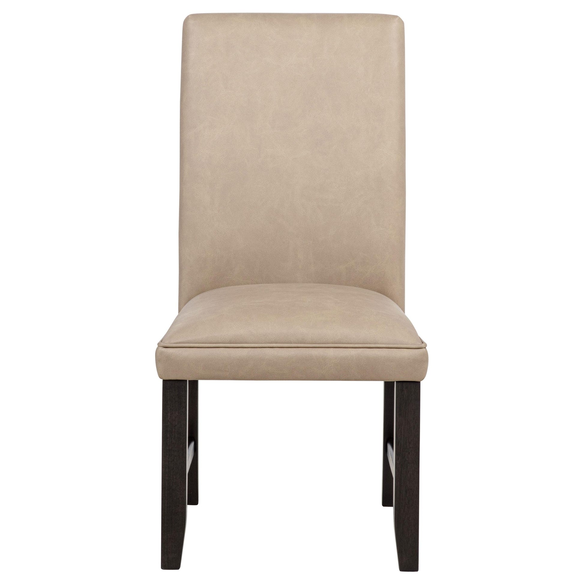 Coaster Furniture Averill 121292TAN Set of 2 Faux Leather Upholstered Dining Side Chair - Tan IMAGE 9