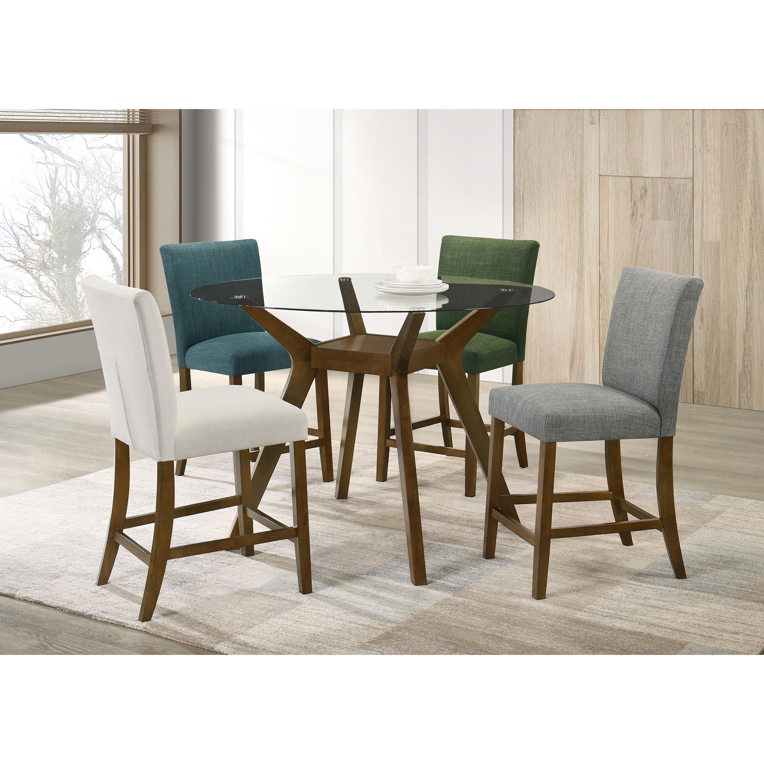 Coaster Furniture Paxton 122179GRN Set of 2 Upholstered Counter Height Dining Chair - Green IMAGE 12