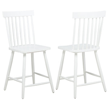  Coaster Furniture Andrews 122509WHT Set of 2 Windsor Counter Height Dining Side Chair - White IMAGE 1
