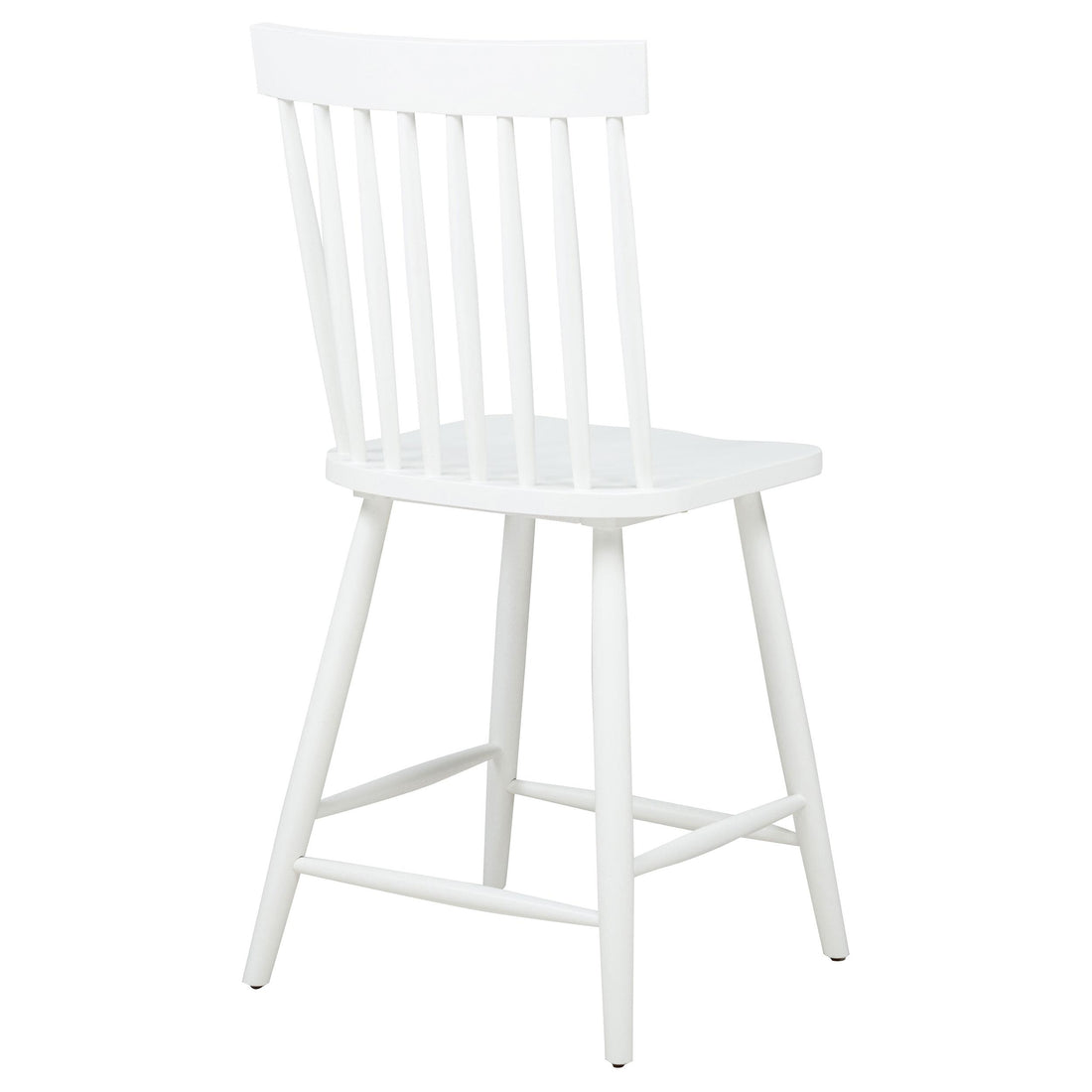  Coaster Furniture Andrews 122509WHT Set of 2 Windsor Counter Height Dining Side Chair - White IMAGE 1