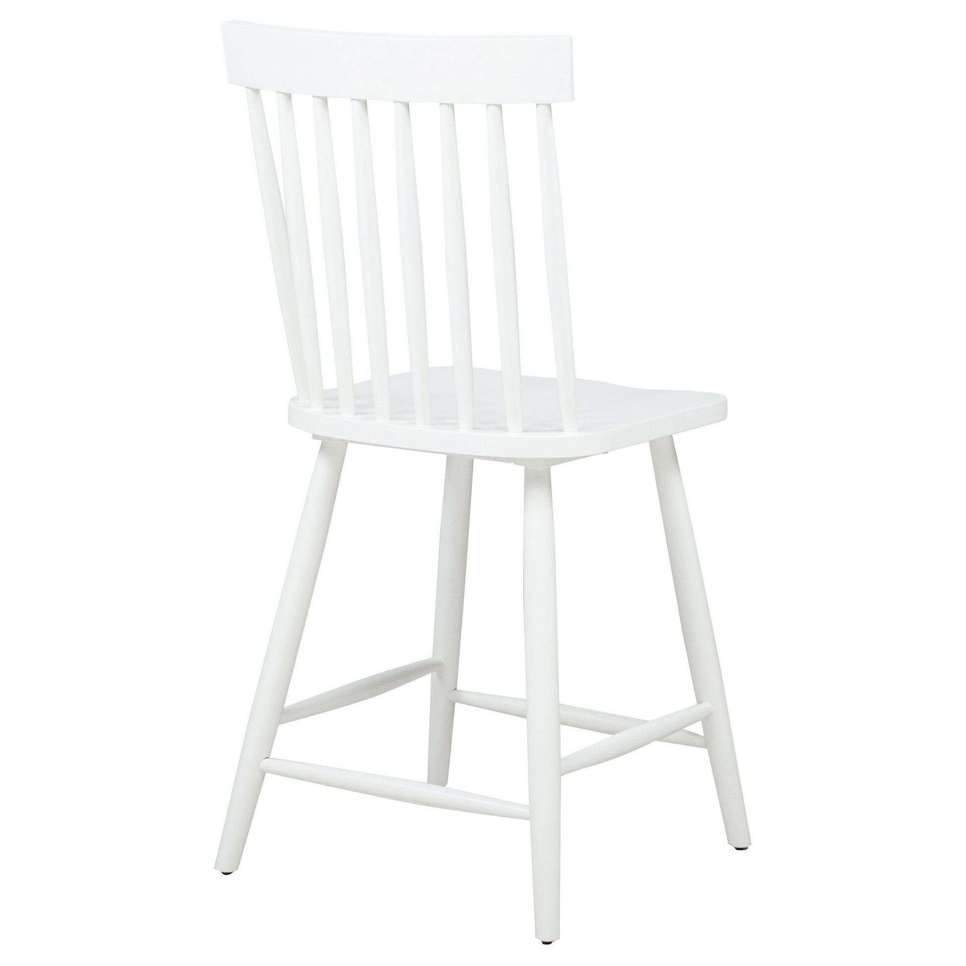  Coaster Furniture Andrews 122509WHT Set of 2 Windsor Counter Height Dining Side Chair - White IMAGE 2