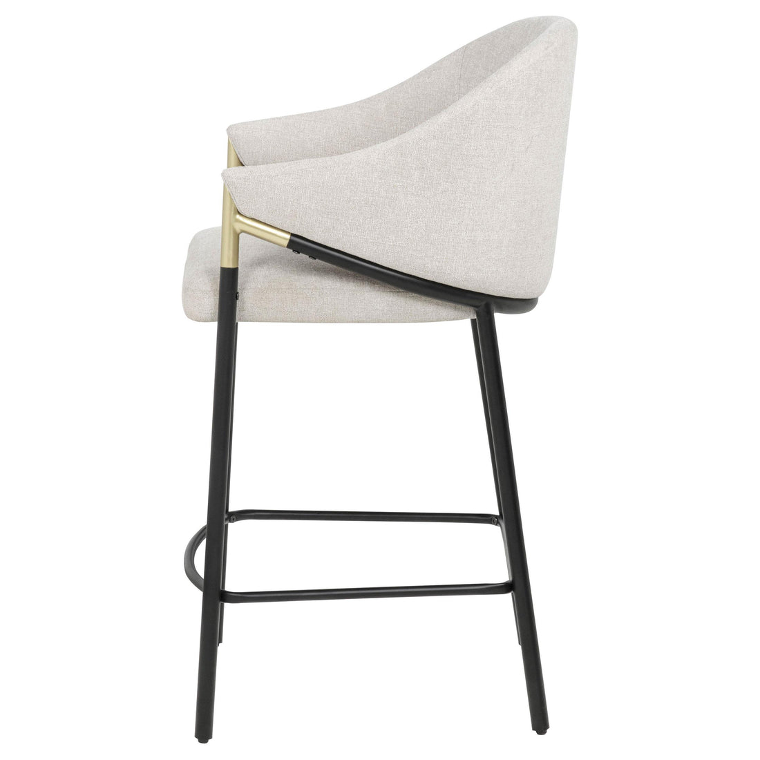  Coaster Furniture Chadwick 183436N Set of 2 Fabric Upholstered Counter Height Chair - Beige IMAGE 1