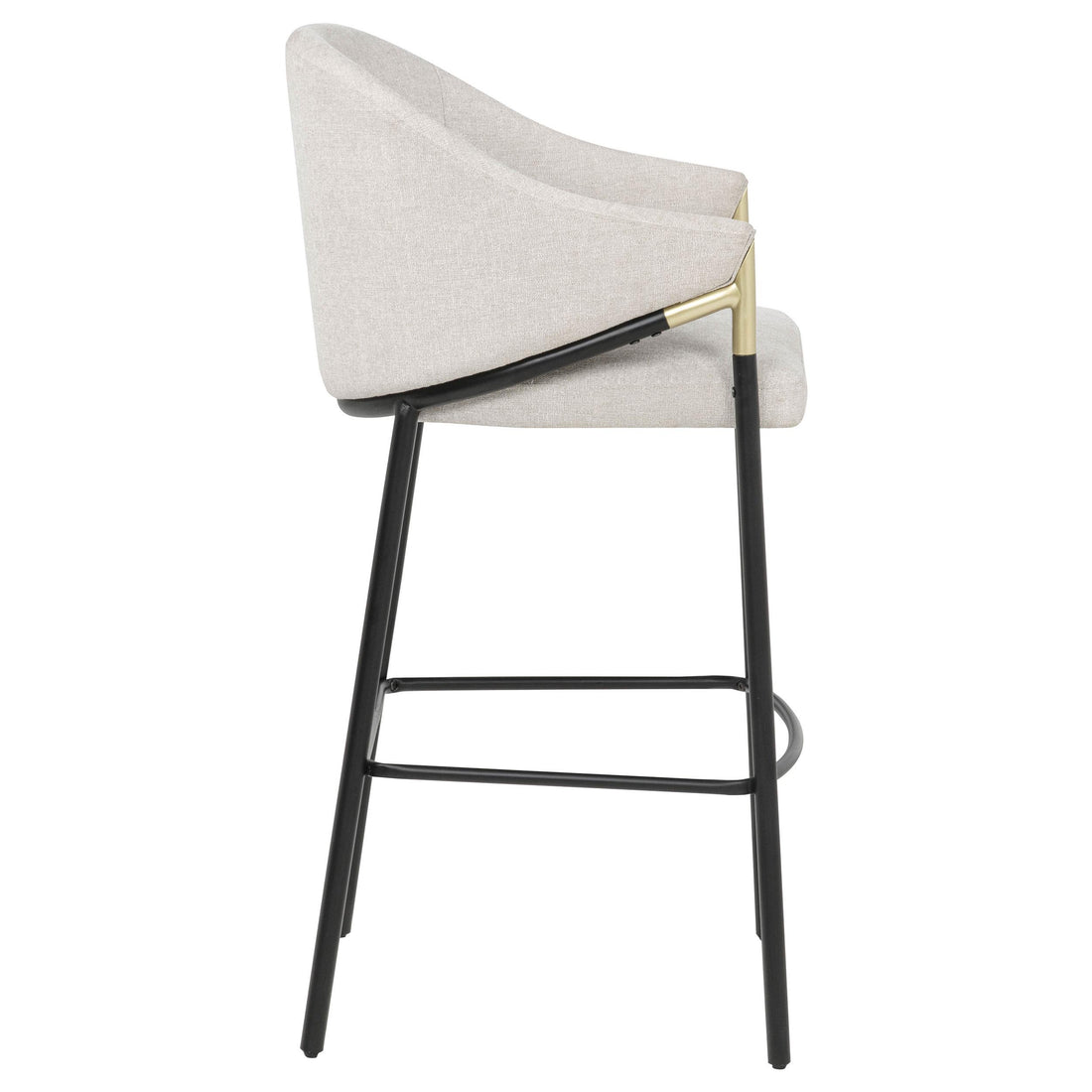  Coaster Furniture Chadwick 183437N Set of 2 Fabric Upholstered Bar Chair - Beige IMAGE 1