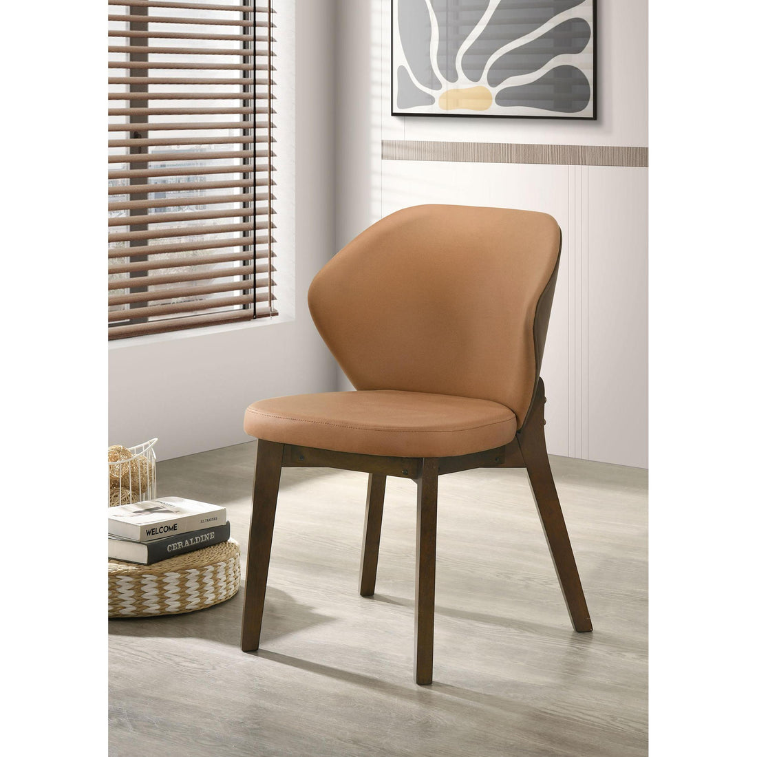  Coaster Furniture Randolph 192522 Set of 2 Dining Side Chair - Butterscotch/Brown IMAGE 1