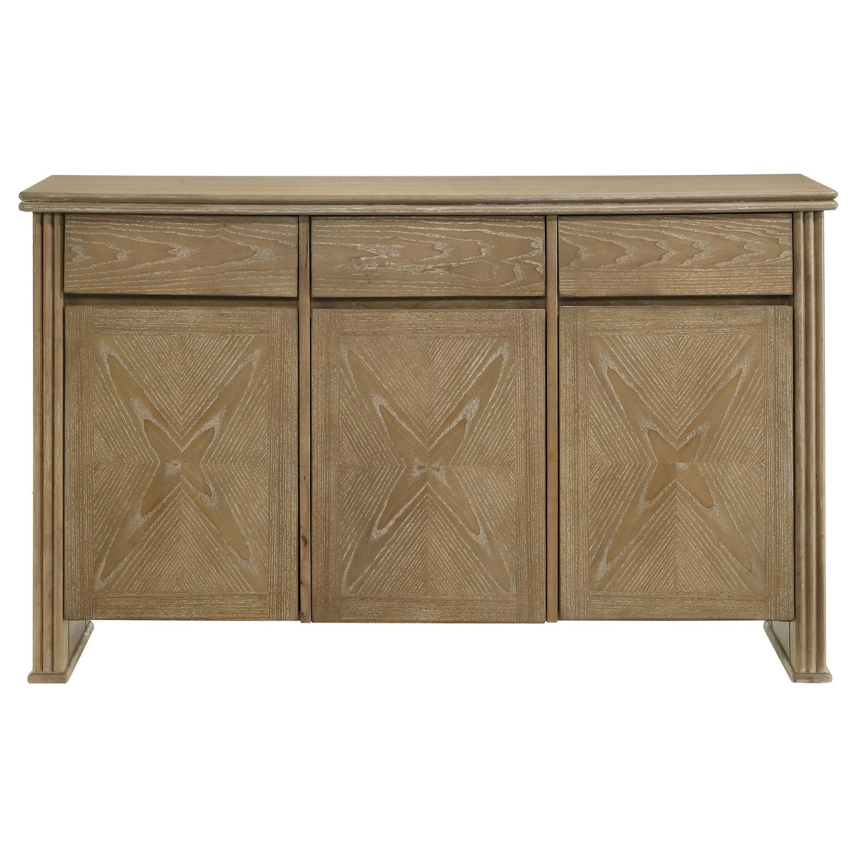  Coaster Furniture Adina 193615 3-door 59-inch Sideboard Server  - Distressed Light Brown IMAGE 10