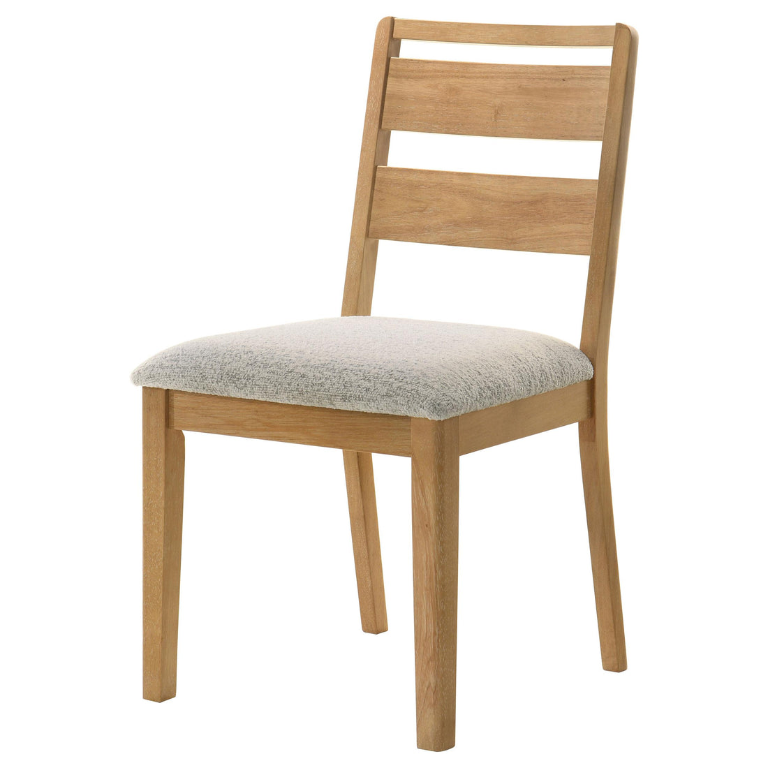  Coaster Furniture Duncan 193652 Set of 2 Ladder Back Dining Side Chair - Washed Oak IMAGE 1