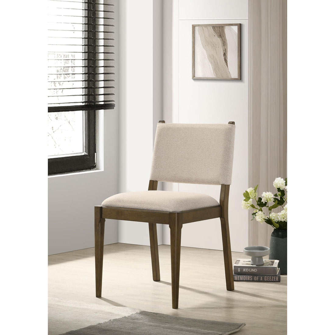  Coaster Furniture Ottowa 193662 Set of 2 Upholstered Dining Side Chair - Brown IMAGE 1