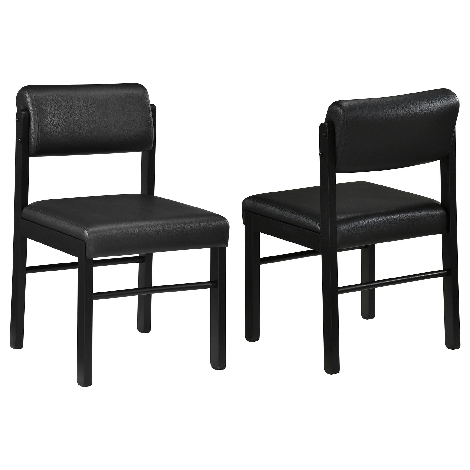  Coaster Furniture Kehoe 193922BLK Set of 2 Upholstered Dining Side Chair - Black IMAGE 1